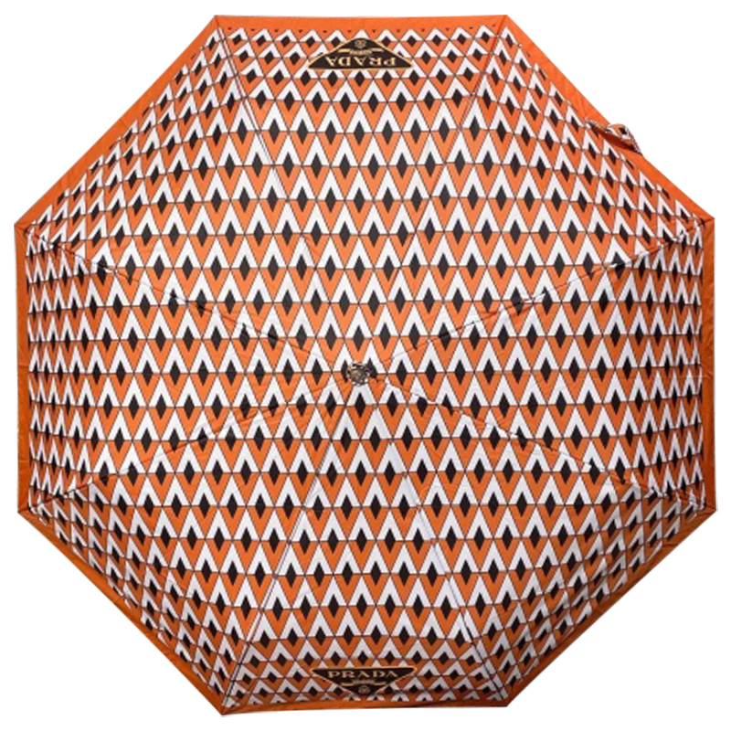 Зонт раскладной PRADA дизайн 003 Оранжевый цвет