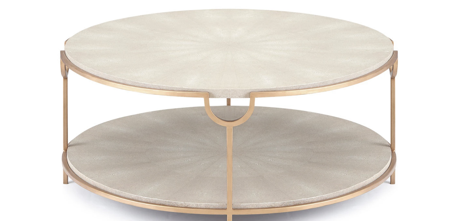 Gaston Stingray Texture Coffee Table Стол Серый скат - фото
