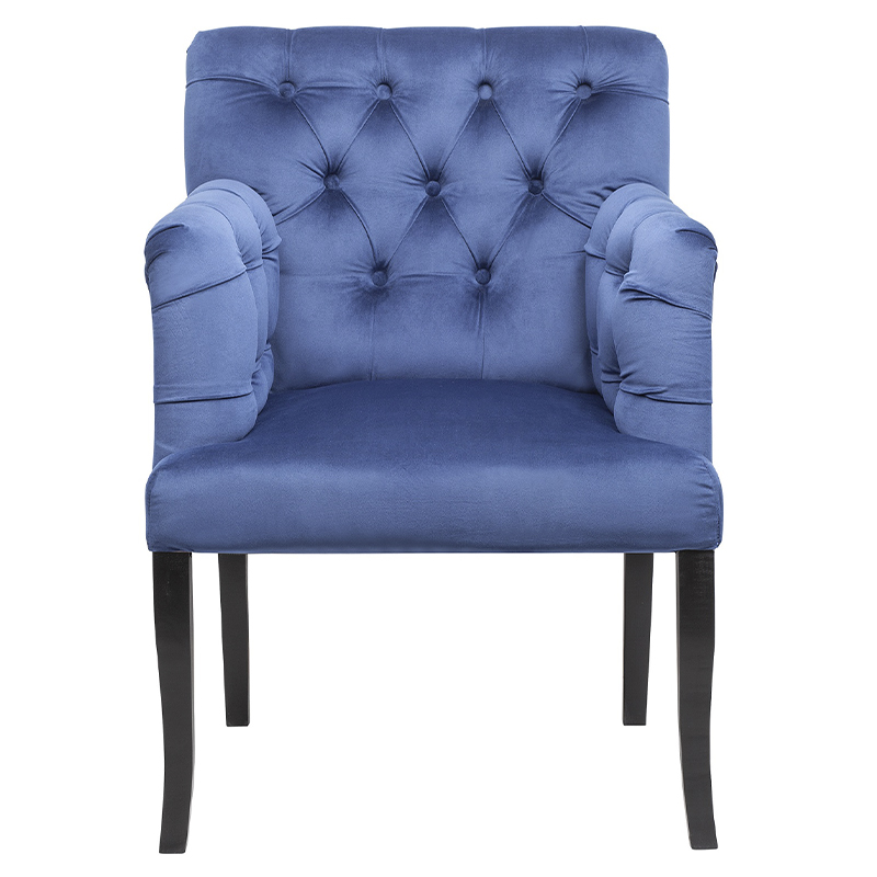  Addison Chic Armchair deep blue velour     | Loft Concept 