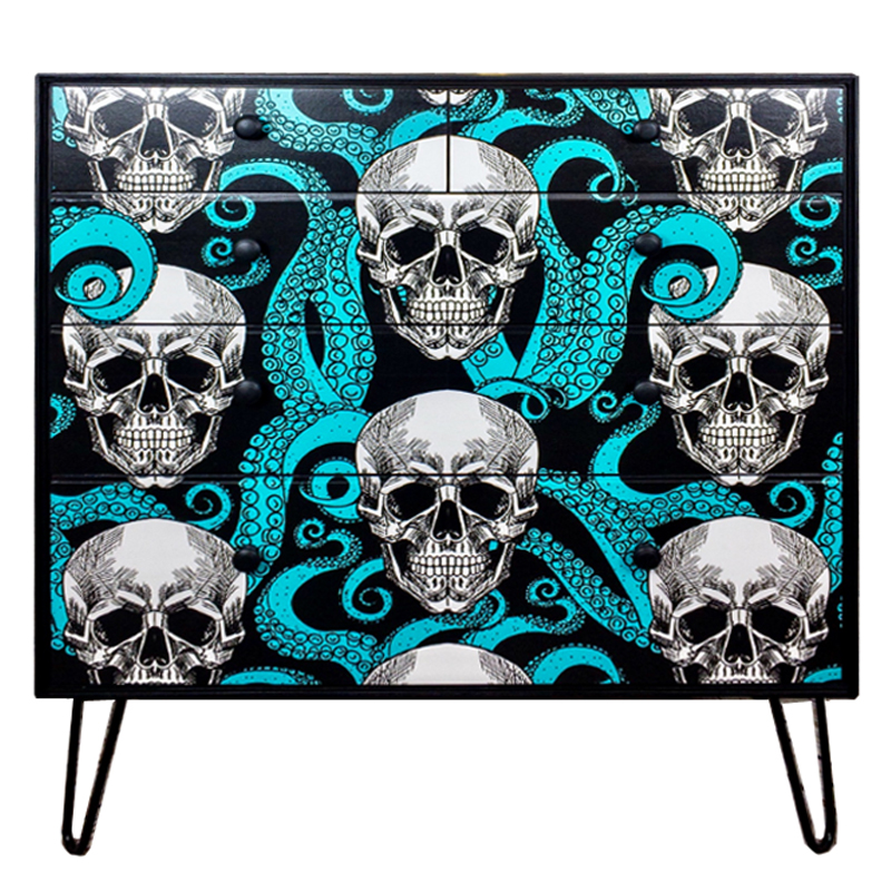    Chest of Drawers Skull and Octopus     | Loft Concept 