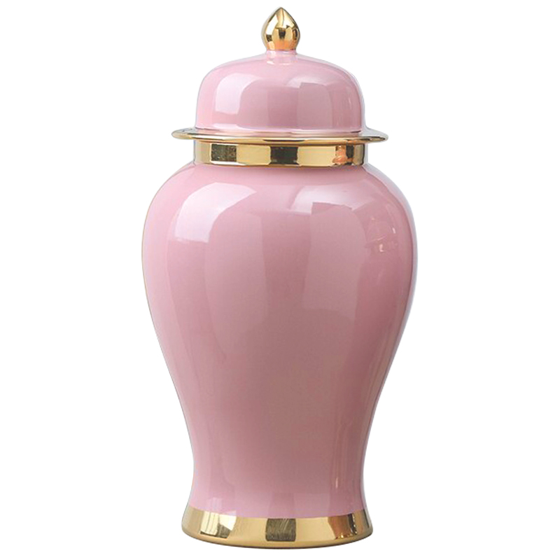 

Китайская чайная ваза с крышкой Розовый цвет