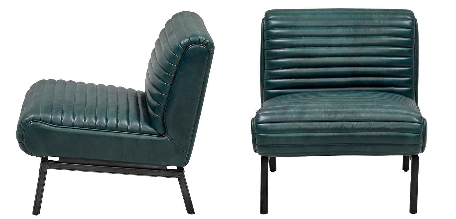 Кресло Gather Emerald Leather Chair - фото