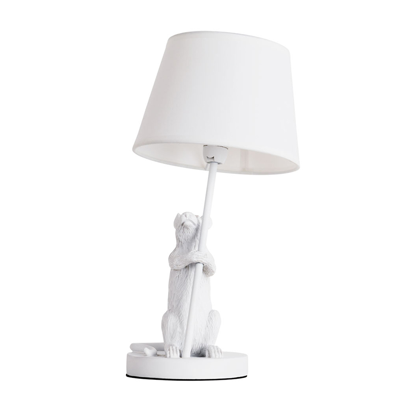   White Mouse holding a lamp    | Loft Concept 