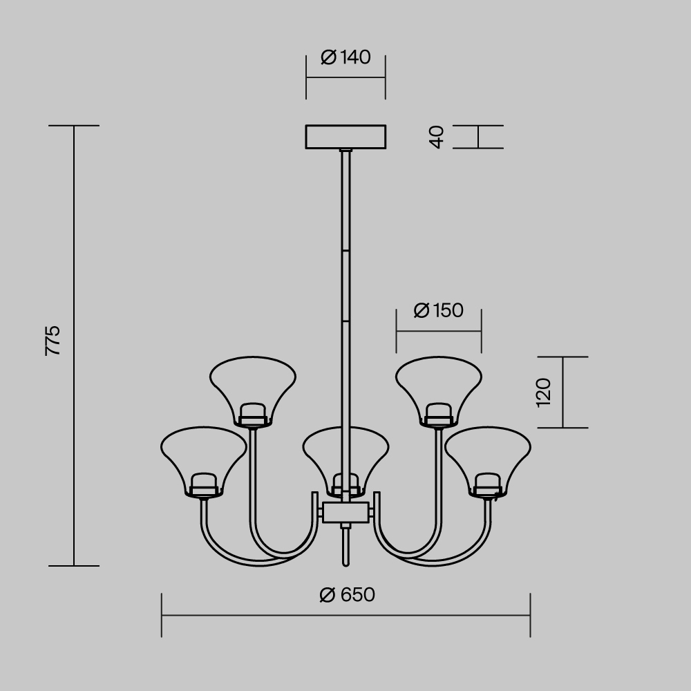 Люстра подвесная Dynasty 3000К в Москве
