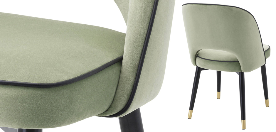 Комплект из двух стульев Eichholtz Dining Chair Cliff set of 2 pistache green - фото
