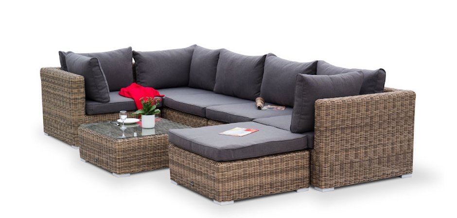 Стол кофейный Rottan Grey - фото №1