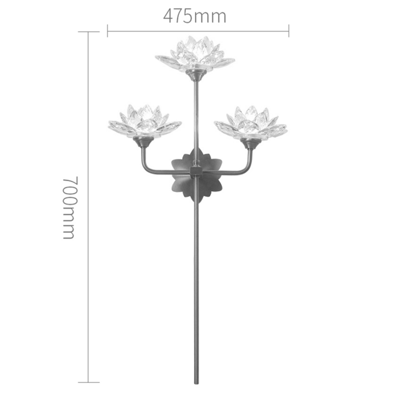     Lotus flower Wall Clear Glass 3  