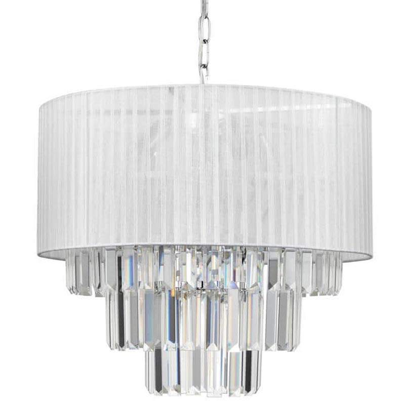 Люстра Laurella Chandelier Прозрачный (Transparent) Хром в Москве | Loft Concept 