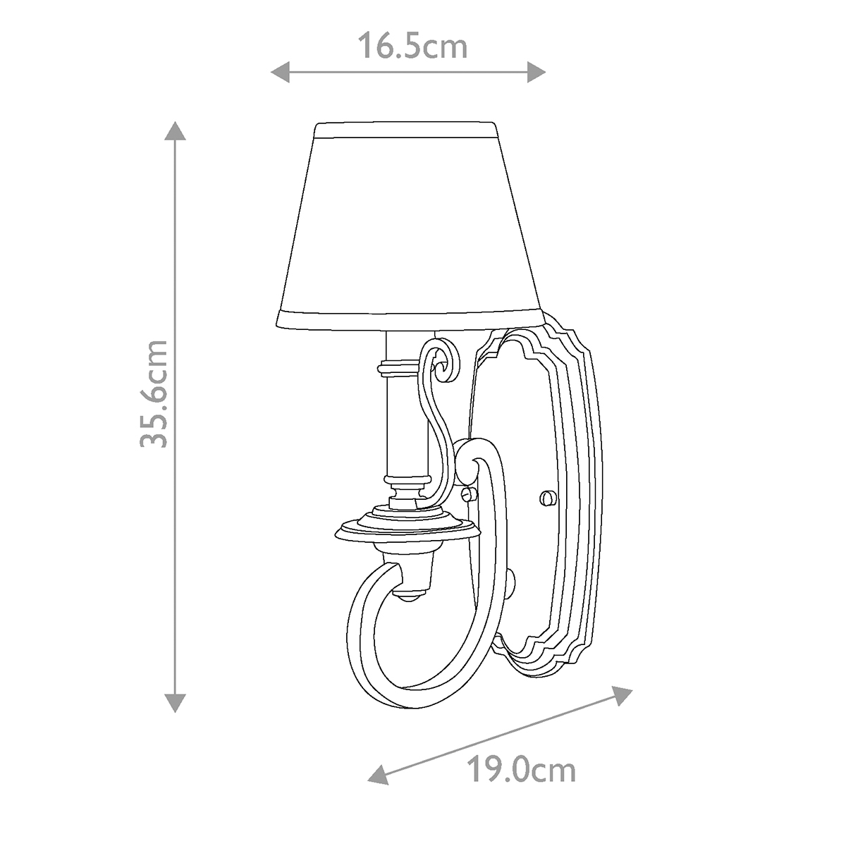 Бра бронзового цвета со светло-янтарным абажуром из органзы Hinkley в Москве
