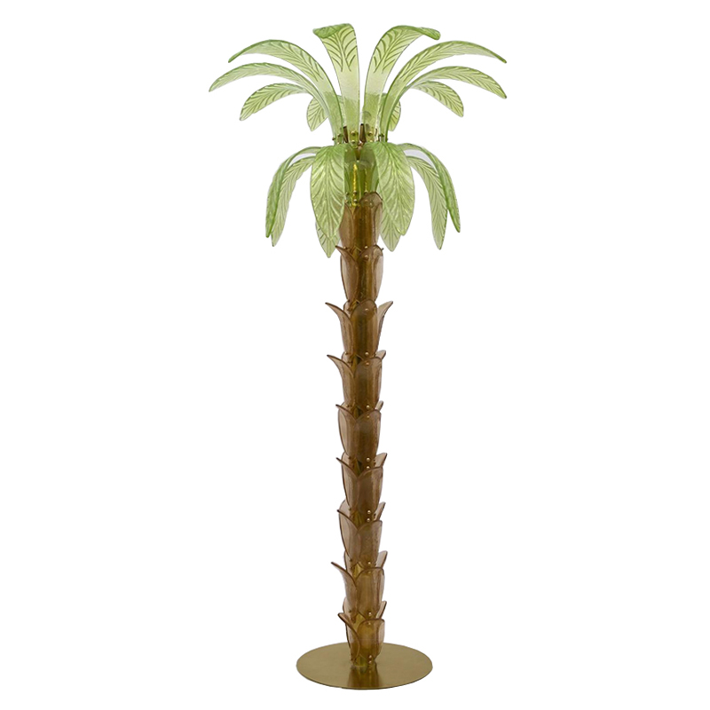         Pair Of Murano Glass And Brass Palm Tree Floor Lamp      | Loft Concept 