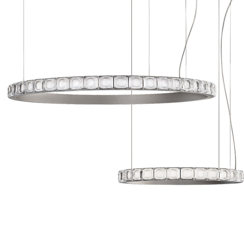  Ring horizontal silver chandelier     | Loft Concept 