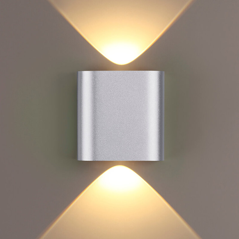  Obverse Silver Square Wall lamp    | Loft Concept 