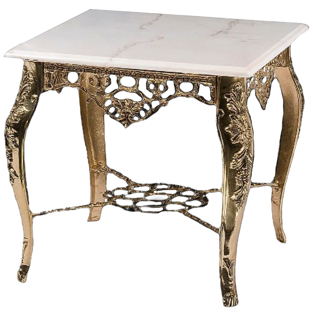 

Кофейный стол с мраморной столешницей Coffee De Bronze