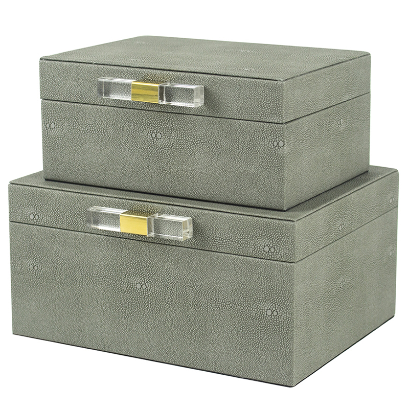   Stingray Skin Gray Boxes -      | Loft Concept 