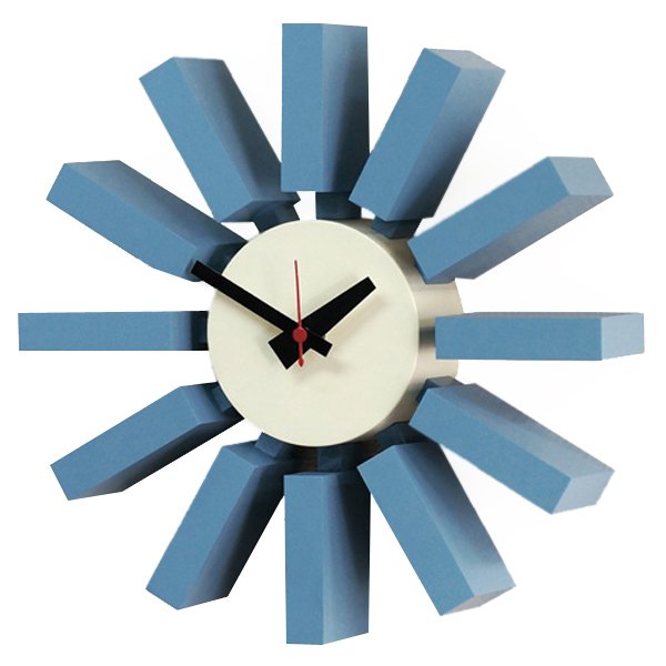  George Nelson Block Clock Blue    | Loft Concept 