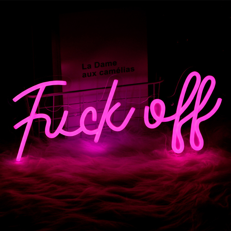    Fuck Off Neon Wall Lamp      | Loft Concept 