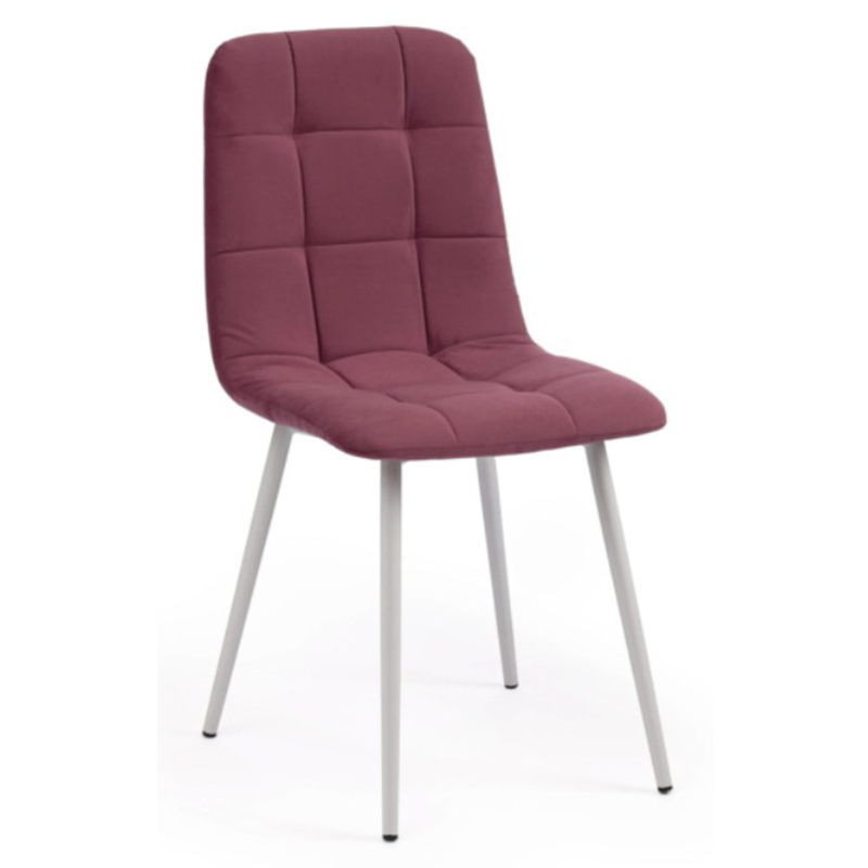  Nancy Velour Plum Chair  (Plum)    | Loft Concept 