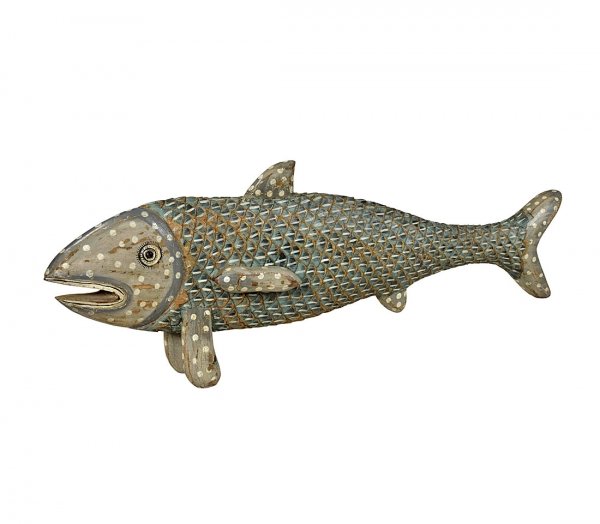 

Антикварная скульптура рыбы Индия