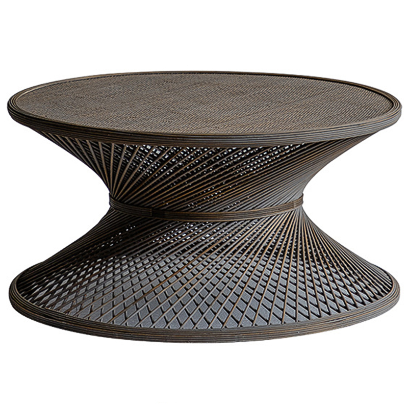   Zaire Wicker Coffee Table Dark    | Loft Concept 