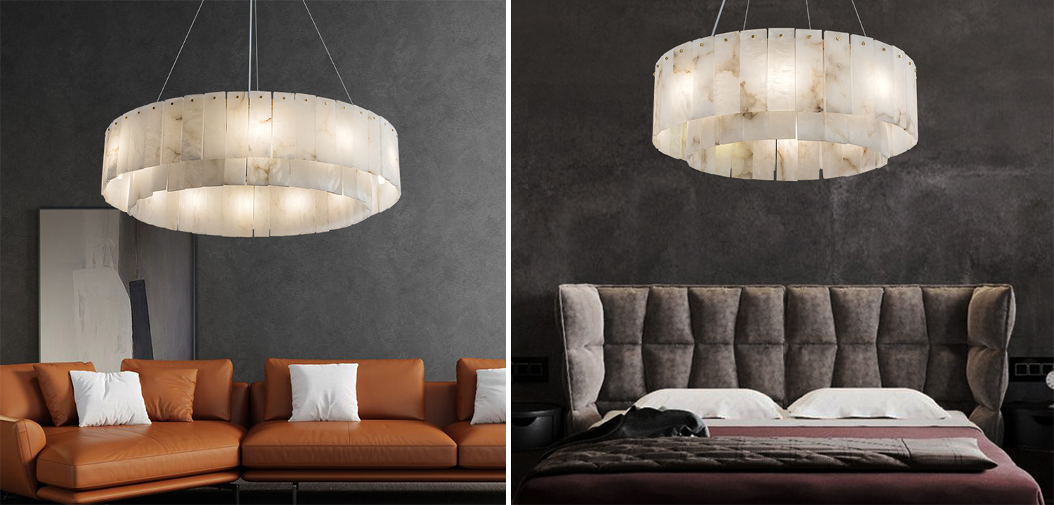 Люстра Арт-Деко натуральный мрамор Art-Deco Chandelier Marble по цене ...