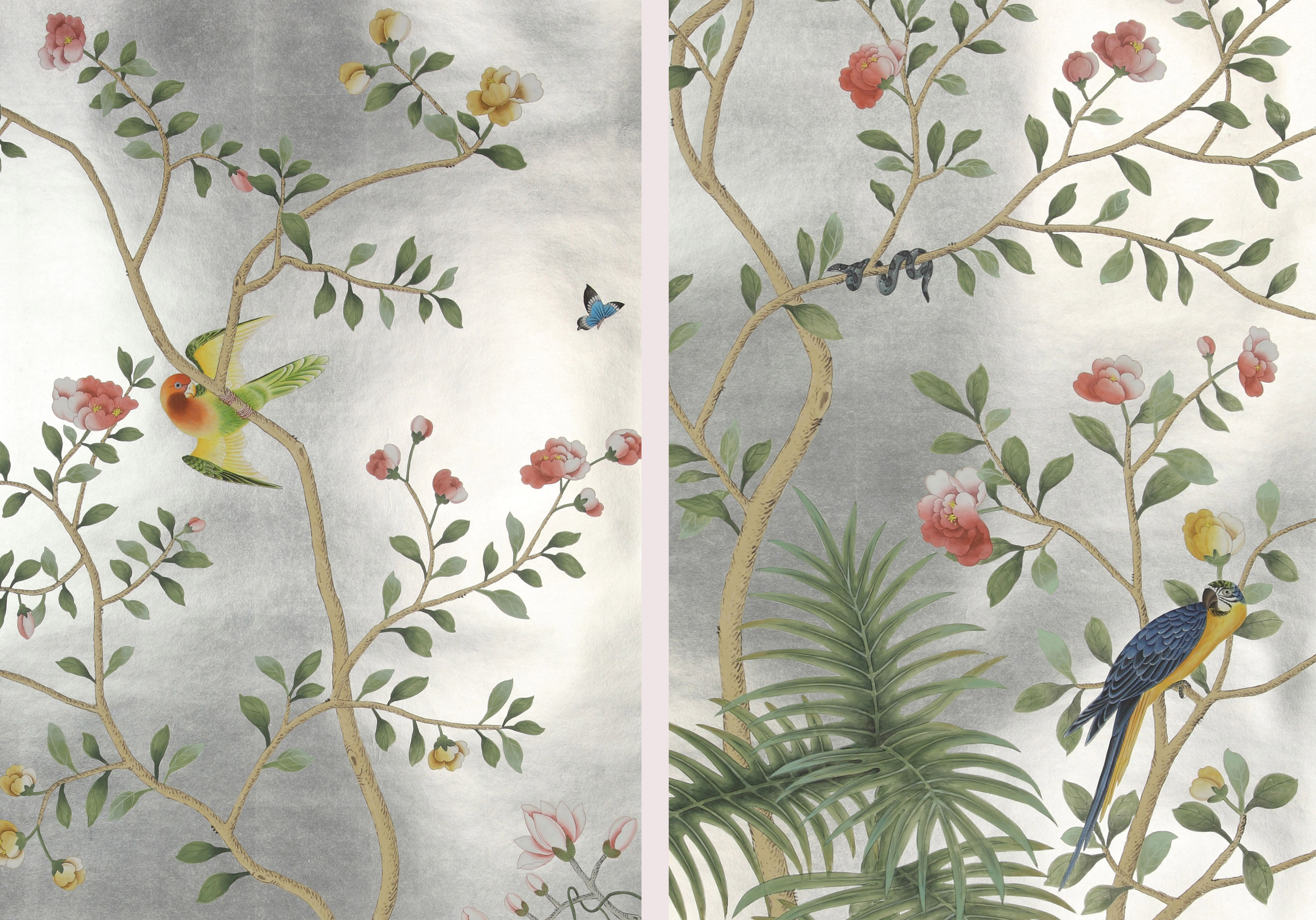 Обои ручная роспись Amazonia Tarnished Silver - фото №1