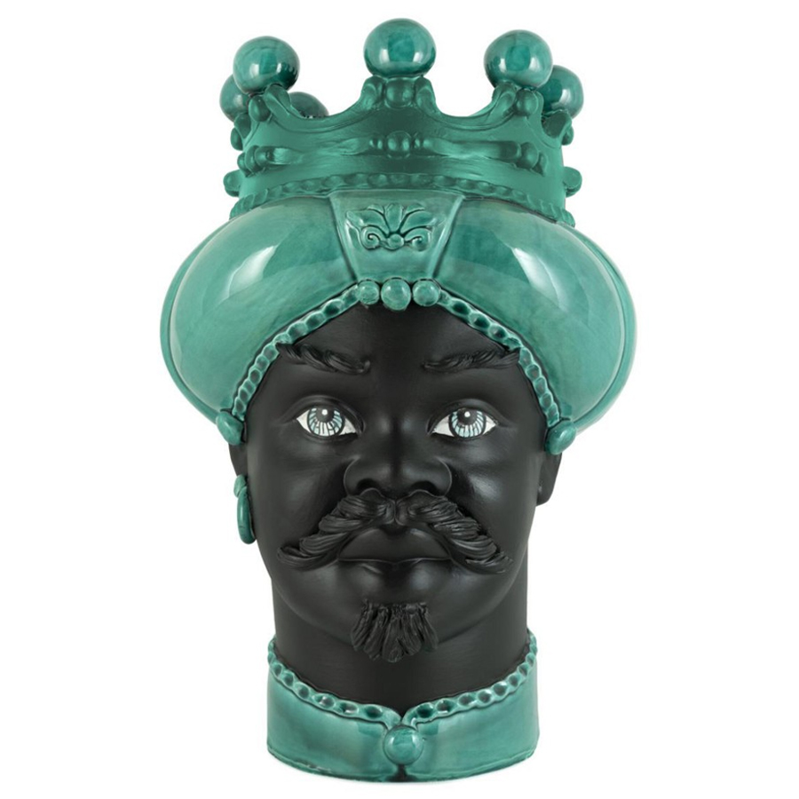 

Ваза Vase Moro Man Crown Dark Malachite