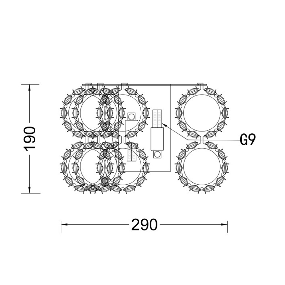Бра с россыпью хрусталя Perfection of Diamonds Бра с россыпью хрусталя Perfection of Diamonds в Москве