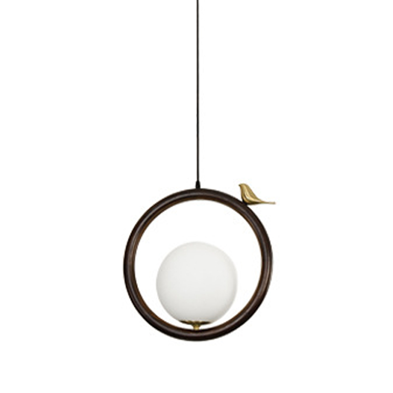    Bird Wood Ring Hanging Lamp      | Loft Concept 