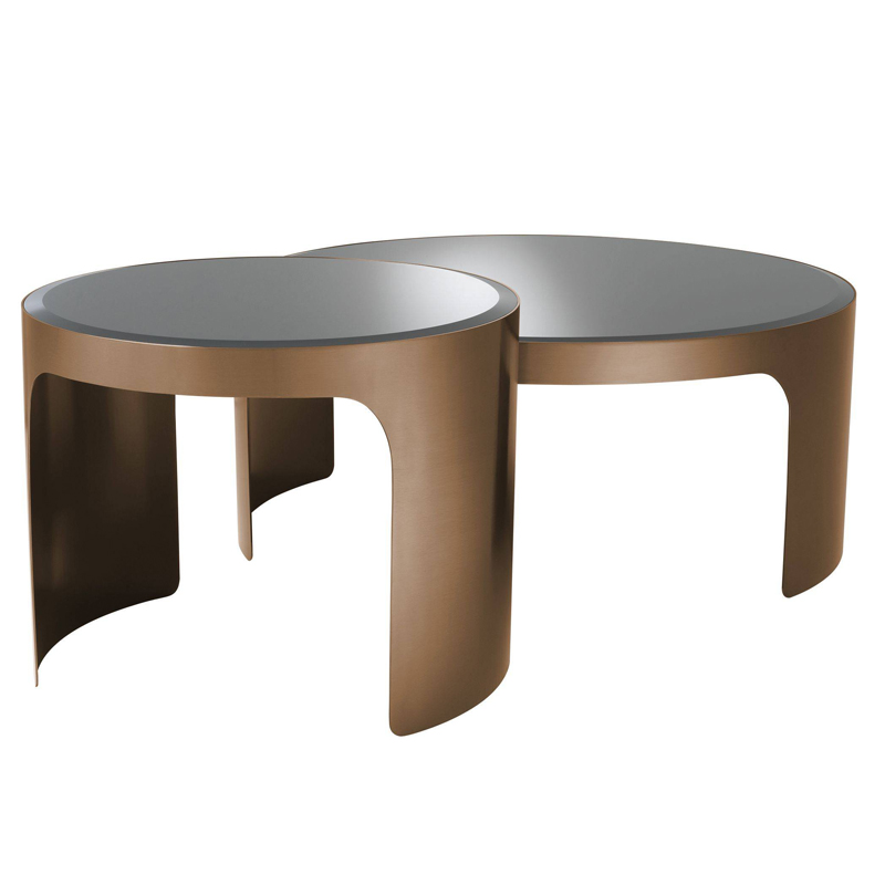    Eichholtz Coffee Table Piemonte Set of 2 copper       | Loft Concept 