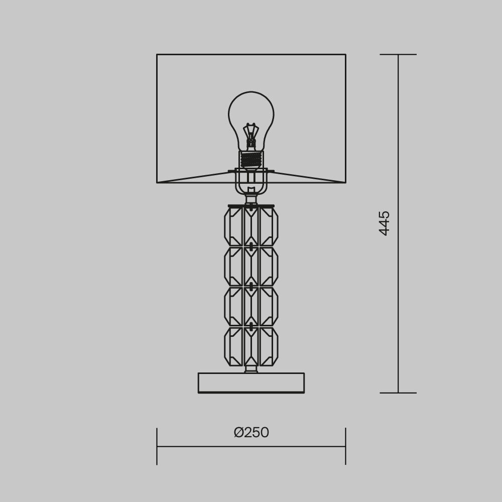 Настольная лампа Cut Stone Base в Москве