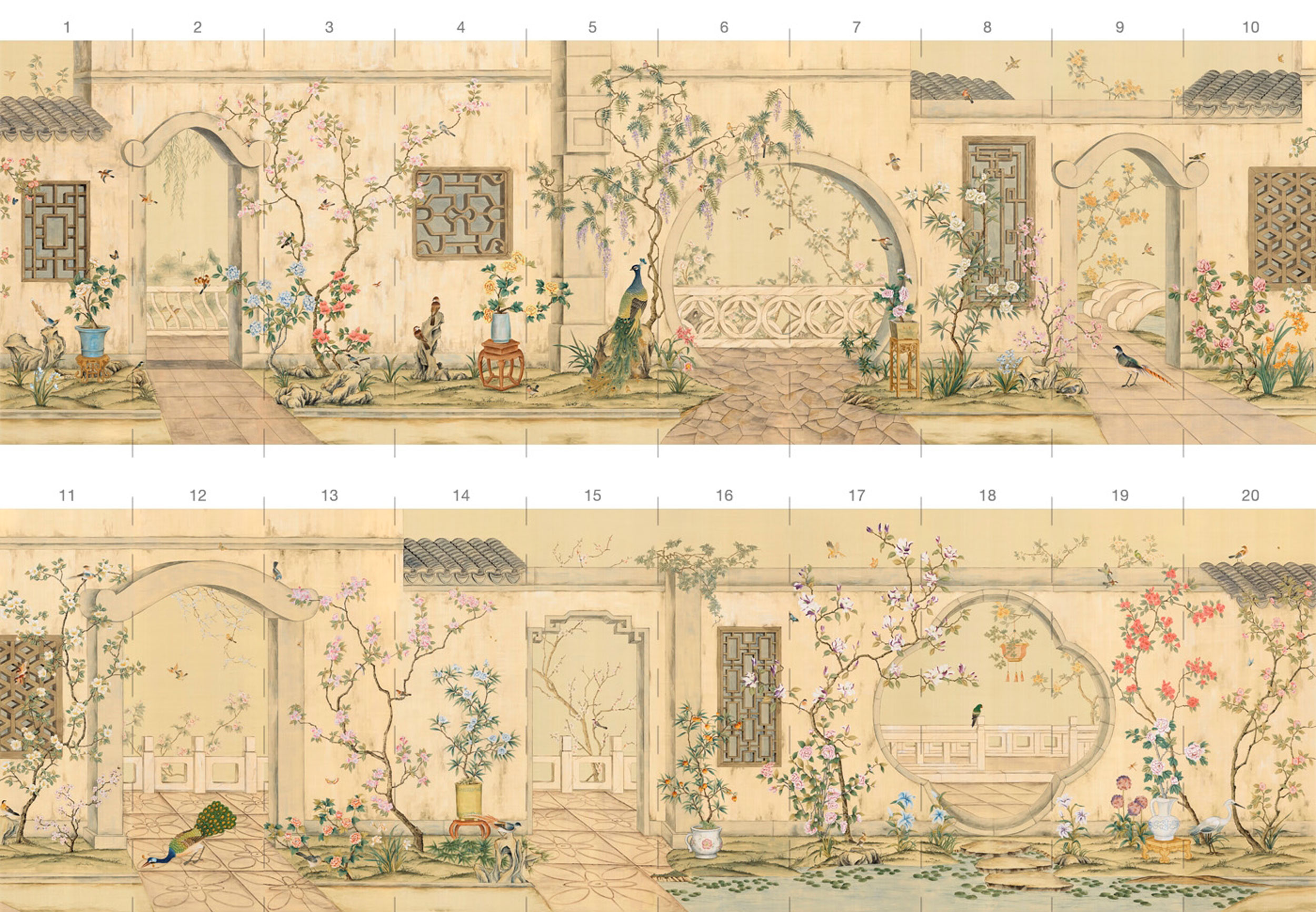 Обои ручная роспись Emperor's Garden Harvest - постер Loft-Concept