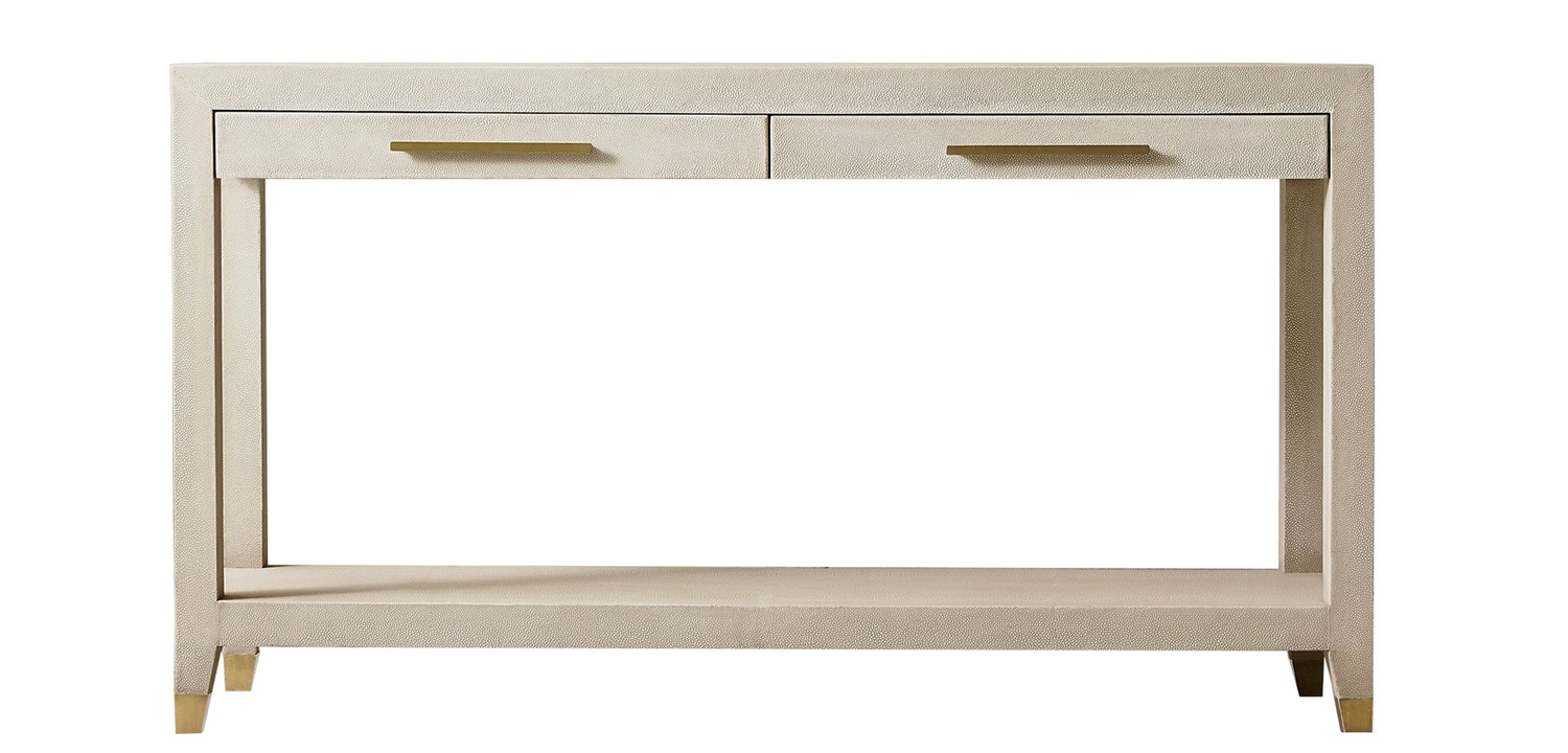 Charles Stingray Texture Console Ivory Консоль скат - фото №1