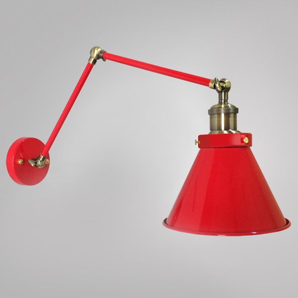  Gloce Cone Shade Loft Industrial Red    | Loft Concept 