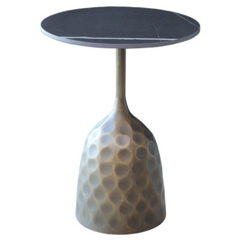   Cluster Surface Bronze Black Stone Side Table      | Loft Concept 