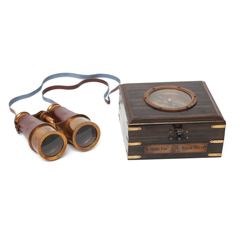 Винтажный бинокль в подарочной коробке Victorian Era Brass Binoculars 11700₽
