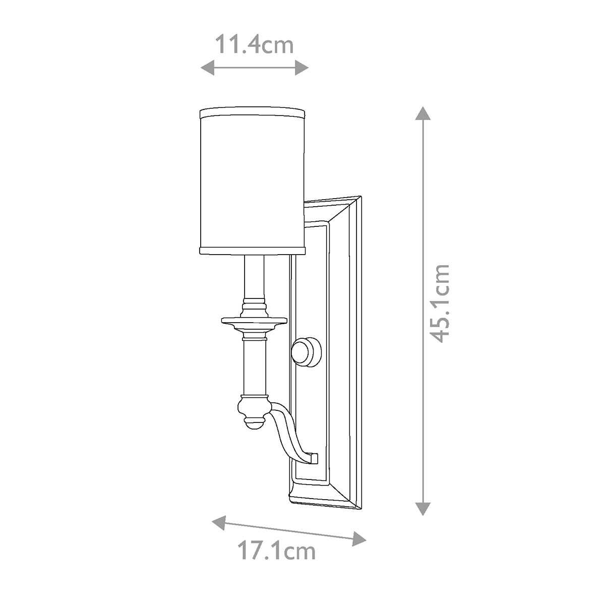 Бра с белым цилиндрическим абажуром в классическом стиле Hinkley в Москве