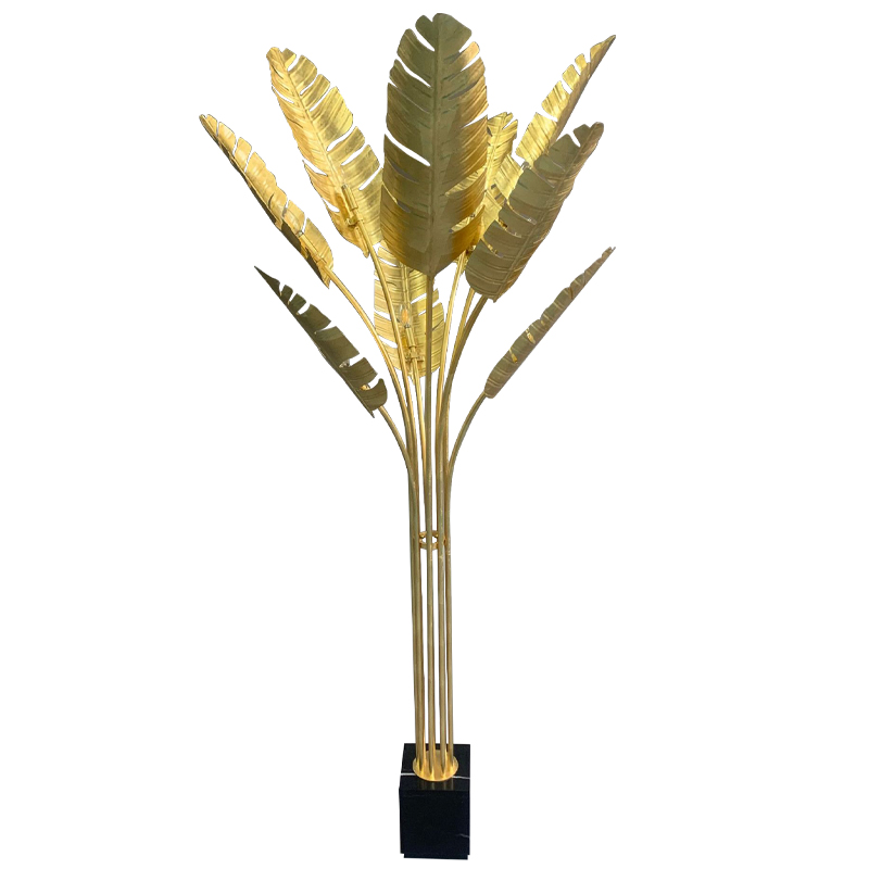  Gold Palm Leaves Floor Lamp     | Loft Concept 