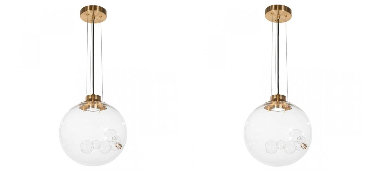 Подвесной светильник Lamps Inside Bubbles side round - фото