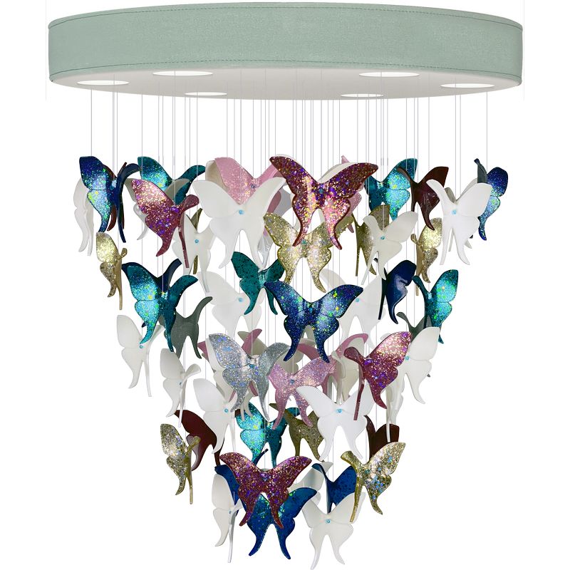    -  Night Butterflies Chandelier Multi Color     | Loft Concept 