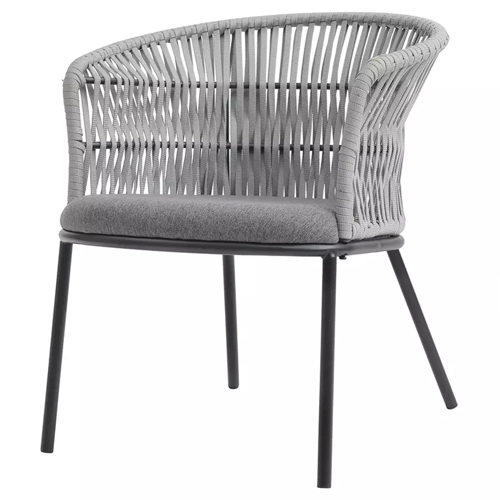 

Кресло с декоративным плетением на спинке и подлокотниках Armchair Weaving