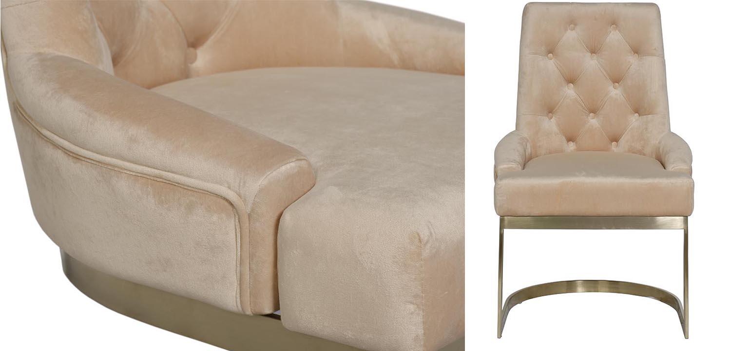 Стул Famos Chair beige - фото