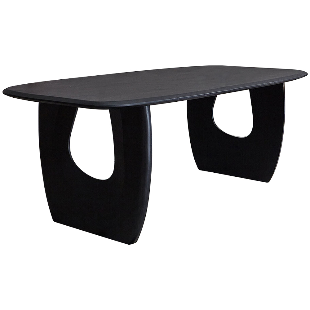 

Обеденный стол из массива акации Veras Black Dining Table