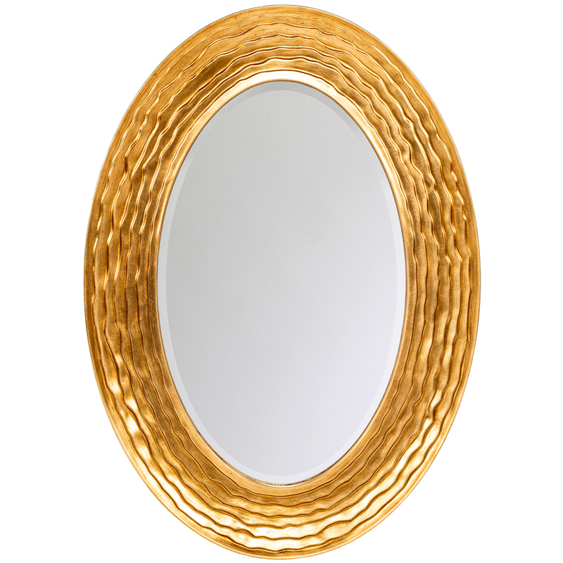  Golden Waves Oval Mirror    | Loft Concept 