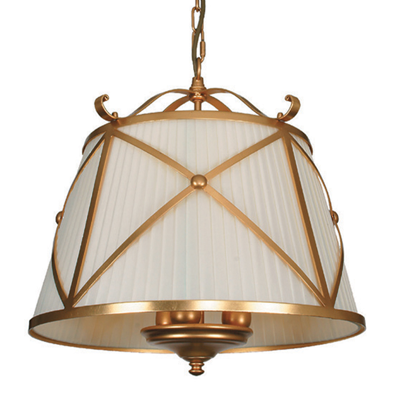   Provence Lampshade Light Gold Chandelier     | Loft Concept 