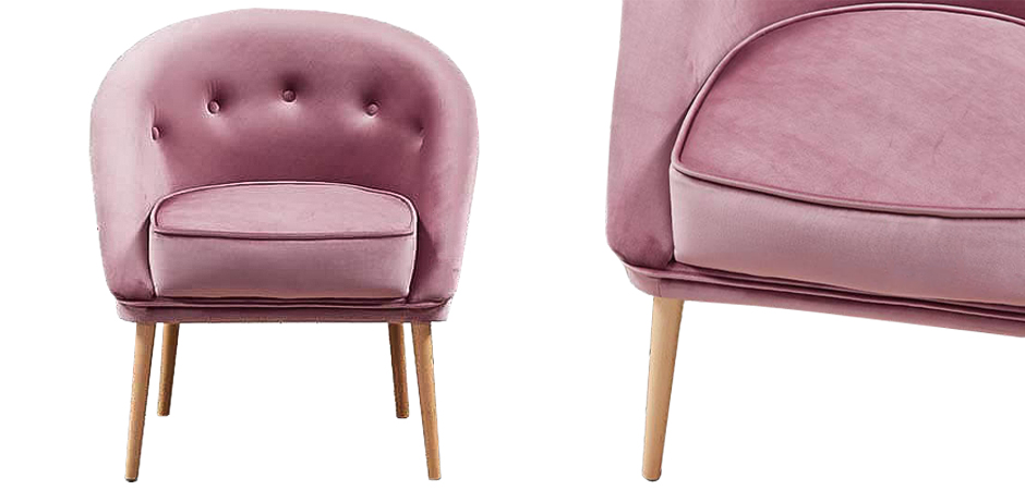 Кресло Gwyn Chair pink - фото