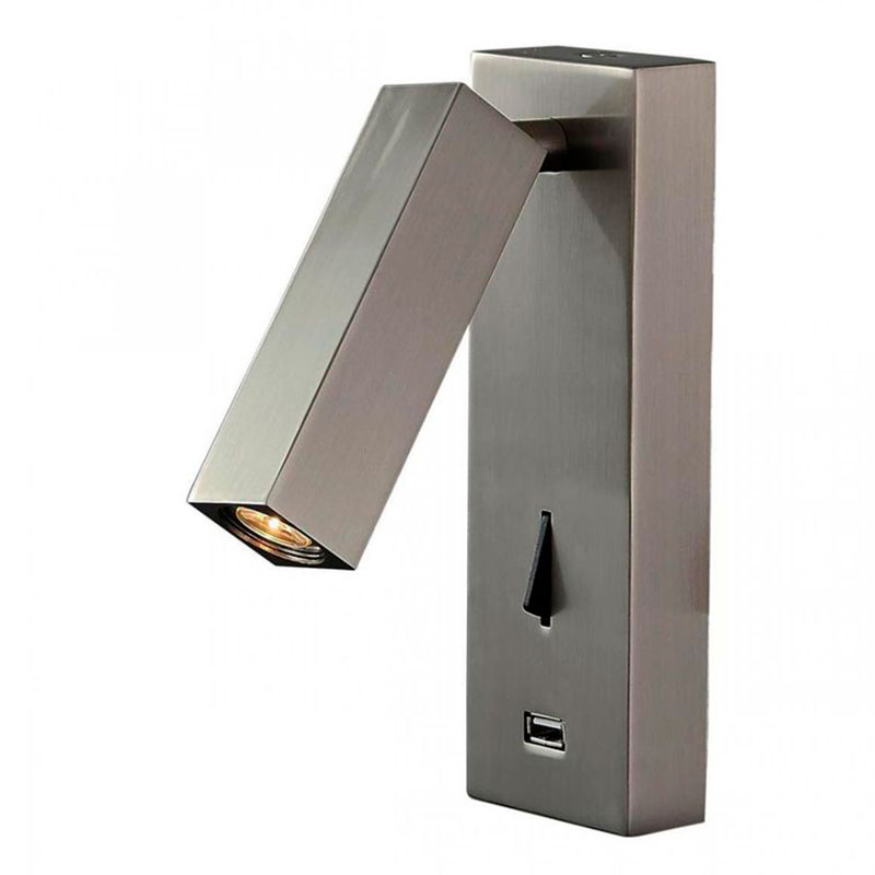 Chelsom WALL LED DOCK Silver USB    | Loft Concept 