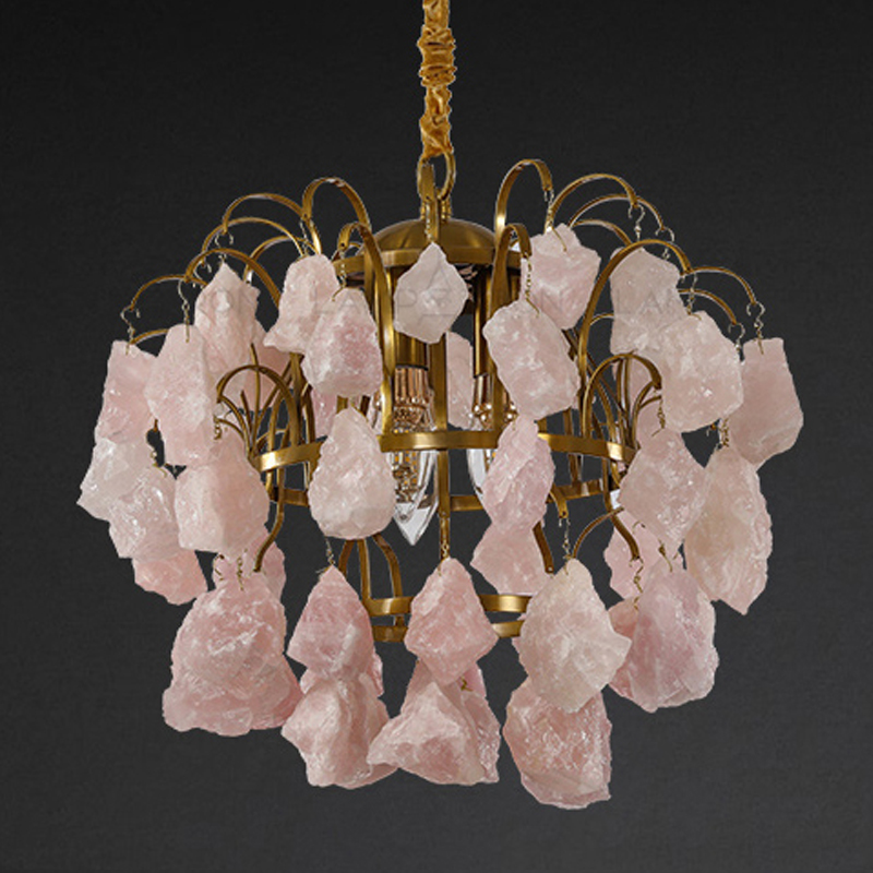 Hardis Pink stone Chandelier 30      | Loft Concept 
