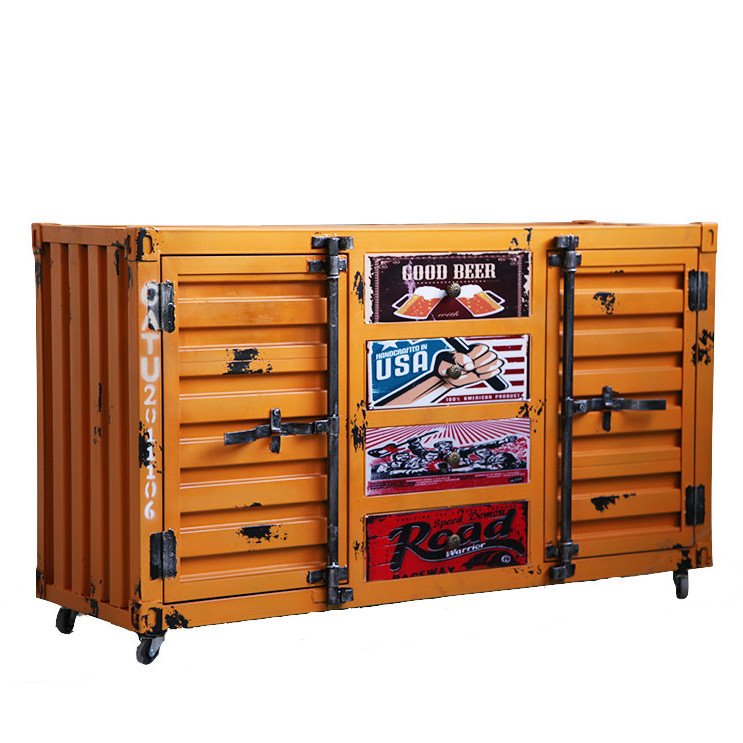 Комод Orange chest of drawers vintage Sea Container