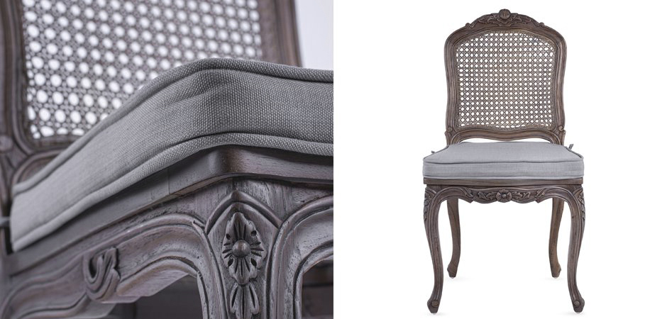 Стул Vintage French Dining Chair Gray - фото