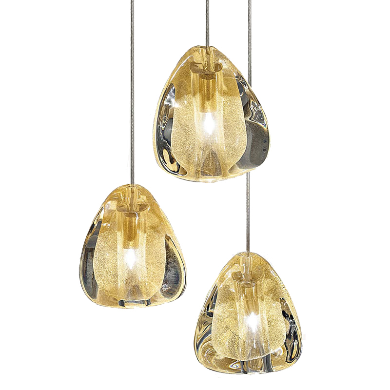   Mizu 1 Suspension Lamp Gold  (Amber)    | Loft Concept 